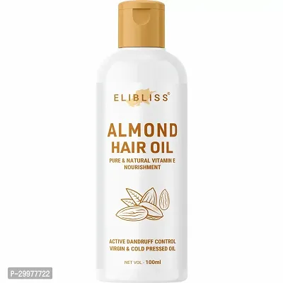 Elibliss Almond And Vitamin E Non-Sticky and Hair Growth Hair Oil 100ml-thumb0