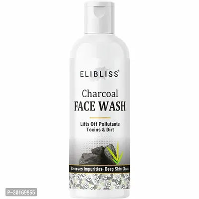 ELIBLISS Charcoal Face Wash for oil control and pollution defence (50ml)