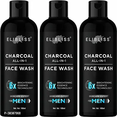 ELIBLISS Oil Control Face Wash for Glowing and Brightening Skin for Men (pack of 3)-thumb0