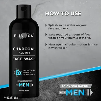 ELIBLISS Oil Control Face Wash for Glowing and Brightening Skin for Men (pack of 3)-thumb2