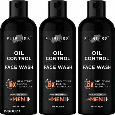 ELIBLISS Oil Control Face Wash for Glowing and Brightening Skin for Men (pack of 3)-thumb0