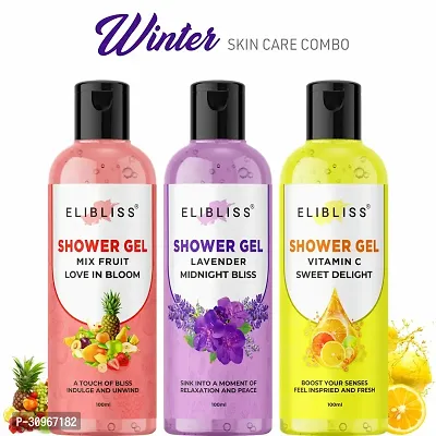 Elibliss Vitamin C + Lavender + Mix Fruit Soft and Freshly Shower Gel for All Skin