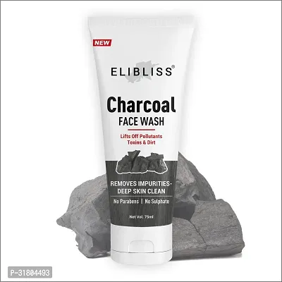 Charcoal Face Wash with Activated Charcoal  Coffee for Oil Control ndash; 75ml