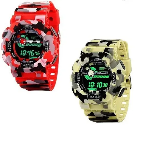 Classy Digital Watches for Unisex, Combo