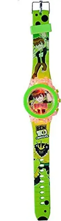 Emartos Ben Ten 10 Watch Digital Watch for Kids (Multicolour Dial Green Colored Strap) [3-7 Years]-thumb4