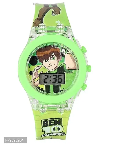 Emartos Glowing Ben-10 Digital Watch for Boys/Glowing Pink Kitty Digital Watch for Girls - for Kids-thumb2