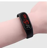 Emartos Unisex Digital Watch (Black Colored Strap)-thumb2