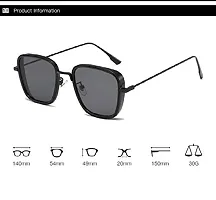 Emartos Branded Metal Body Black Square inspired from Kabir Singh Sunglass for Men & Boys-thumb3