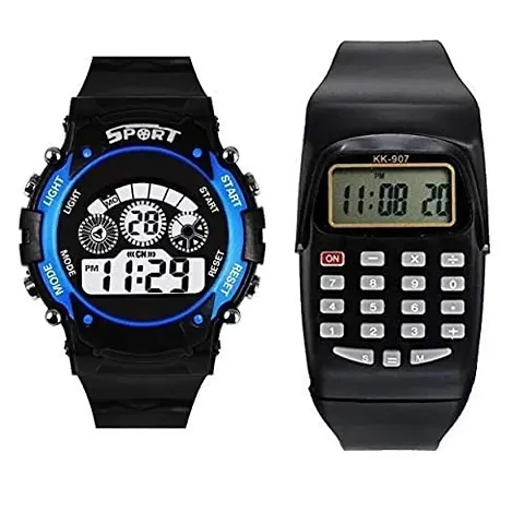 Stylish Digital Watch for Unisex, Combo