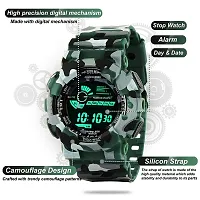 Emartos Digital Black Sports Watch for Men's and Boys (Pack of 2)(Green, White)-thumb4