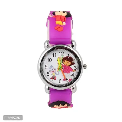 Emartos Love Watch Series Analogue Girl's  Boy's Watch (Purple Dial Purple Colored Strap)-thumb0