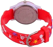Emartos Red, Orange, and Pink Barbie Analog Watch for Girls-thumb4