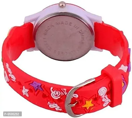 Emartos Red, Orange, and Pink Barbie Analog Watch for Girls-thumb5