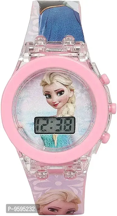Emartos Glowing Pink Frozen/Hello Kitty/Princess Digital Watches (Combo of 3) for Girls-thumb2