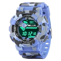 Emartos Combo of 2 Digital Multicolour Black dial Sport's Men's and Boy's Watch (Blue,Red)-thumb3