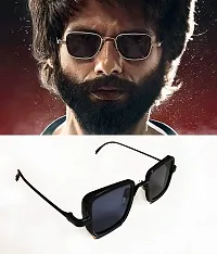 Emartos Men's Square Sunglasses (Black Frame, Black Lens) (Pack of 1)-thumb3