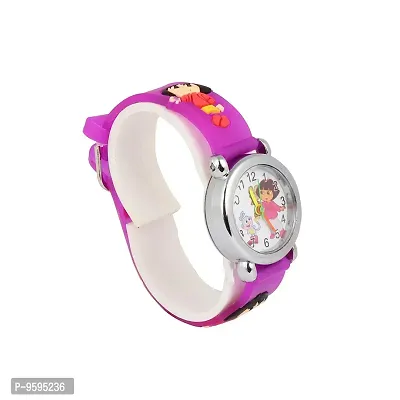 Emartos Love Watch Series Analogue Girl's  Boy's Watch (Purple Dial Purple Colored Strap)-thumb2