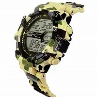 Emartos Digital Men's  Boy's Watch (Black Dial Yellow Colored Strap)-thumb1