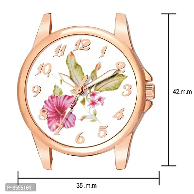 Emartos White dial Flower Watch for Girl's and Women's-thumb3