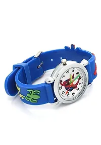 Emartos Analogue White dial Spiderman Kids Watches for Boys and Girls [3-10 Years] (Blue)-thumb1