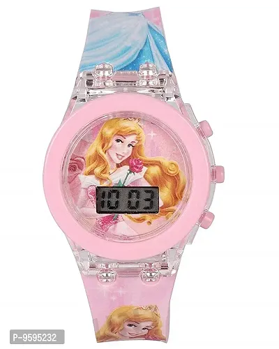 Emartos Glowing Pink Frozen/Hello Kitty/Princess Digital Watches (Combo of 3) for Girls-thumb4