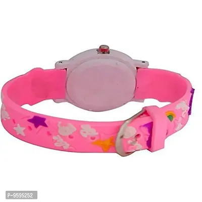 Emartos Red, Orange, and Pink Barbie Analog Watch for Girls-thumb4
