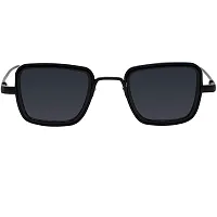 Emartos Men's Square Sunglasses (Black Frame, Black Lens) (Pack of 1)-thumb1