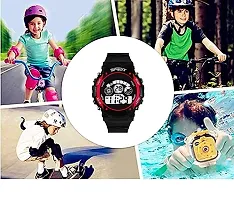 Emartos Digital 7 Light Round Dial Black Strap Watch for Boy's and Girl's (RED, Blue) (4-9 Year)-thumb4