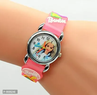 Emartos Barbie White dial Analog Kids Wrist Watch [3-10 Year] (Pink)-thumb3