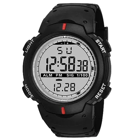 SS Traders Casual Digital Watch Dial Boys Men's Rubber Best HD Display Unisex Adults 9-15 Years Alarm