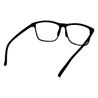 Emartos Black Transparent UV Protection Rectangular Sunglasses Frame For Men & Women (Clear)-thumb3
