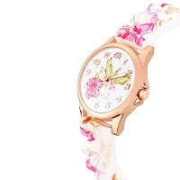 Emartos White dial Flower Watch for Girl's and Women's-thumb1