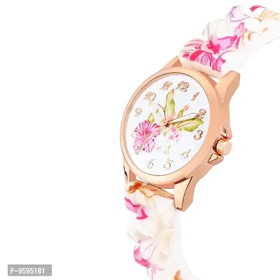 Emartos White dial Flower Watch for Girl's and Women's-thumb2