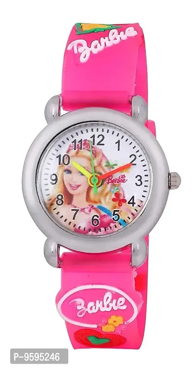 Emartos Barbie White dial Analog Kids Wrist Watch [3-10 Year] (Pink)-thumb0