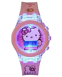 Emartos Glowing Pink Frozen/Hello Kitty/Princess Digital Watches (Combo of 3) for Girls-thumb2