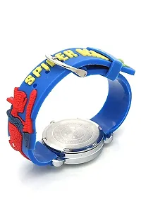 Emartos Analogue White dial Spiderman Kids Watches for Boys and Girls [3-10 Years] (Blue)-thumb3