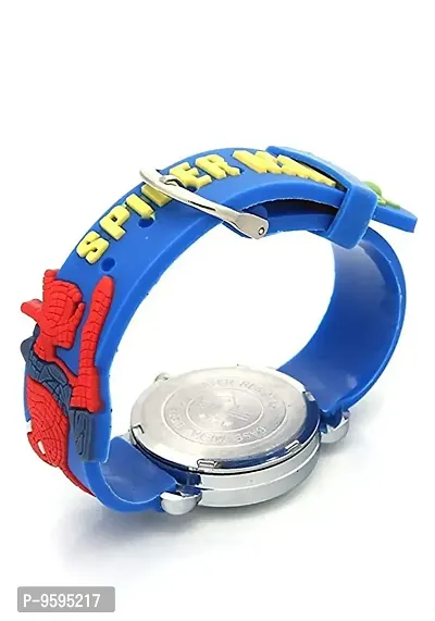 Emartos Analogue White dial Spiderman Kids Watches for Boys and Girls [3-10 Years] (Blue)-thumb4