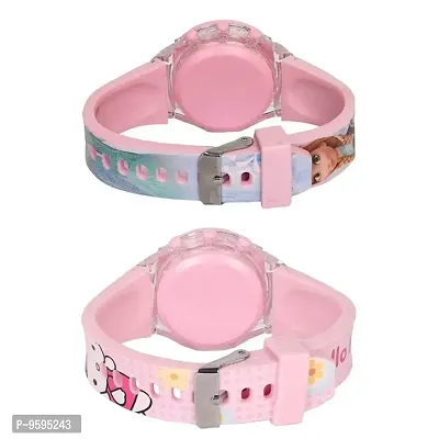 Emartos Glowing Pink Princess Digital Watch for Girls/Glowing Pink Hello Kitty Digital Watch (Combo of 2) for Girls - for Kids-thumb5