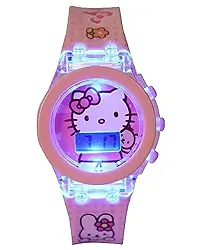 Emartos Glowing Ben-10 Digital Watch for Boys/Glowing Pink Kitty Digital Watch for Girls - for Kids-thumb2