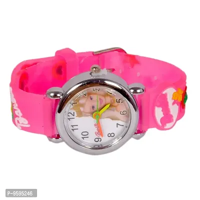 Emartos Barbie White dial Analog Kids Wrist Watch [3-10 Year] (Pink)-thumb2