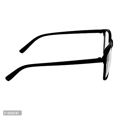 Emartos Black Transparent UV Protection Rectangular Sunglasses Frame For Men & Women (Clear)-thumb5