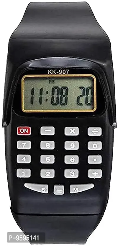 Emartos Digital Seven Light Black dial and Calculator Watch for Kid's and Boy's (Blue,Black)-thumb2