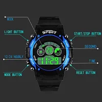 Emartos Digital 7 Light Blue Dial Watch for Boy  Girls-thumb4