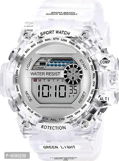 Transparent digital hot sale watch