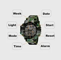 Emartos Army Sports Digital Men's  Boy's Watch (Grey Dial Green Colored Strap)-thumb4