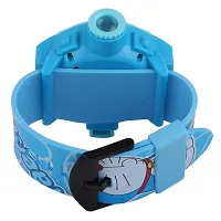 Emartos Unisex Kids Doraemon PVC Rubber Plastic Digital Wrist Projector Watch with 24 Images (Blue)-thumb3