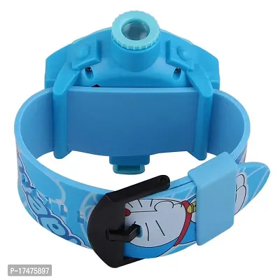 Emartos Unisex Kids Doraemon PVC Rubber Plastic Digital Wrist Projector Watch with 24 Images (Blue)-thumb4