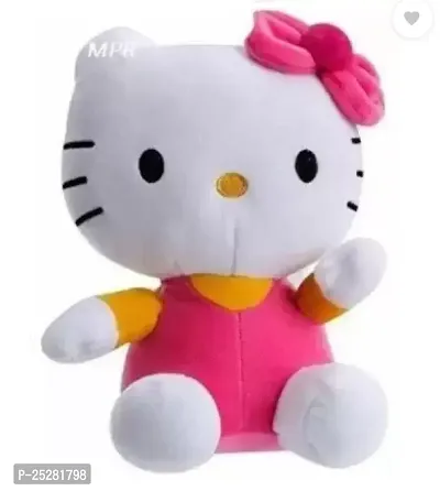 Stylish Teddy Kitty Perfect Stuffed Toy for Your Kids with High-Quality Non-Toxic Synthetic Fibers-thumb0