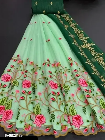 Trendy Women Net Lehenga Cholis with Dupatta-thumb0