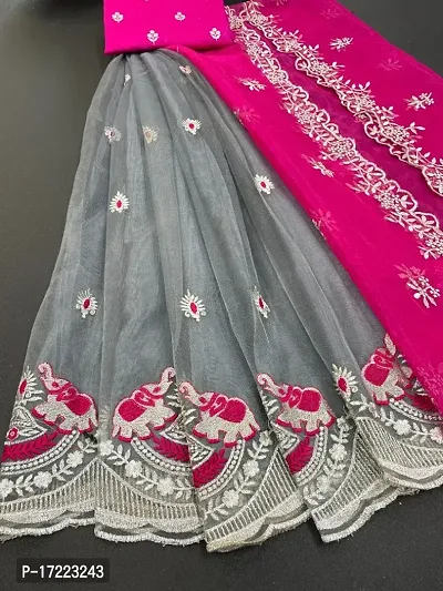 Attractive Net Lehenga For Women-thumb0